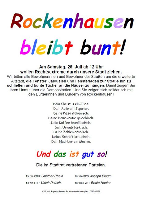 Rockenhausen Bleibt Bunt Herzlich Willkommen